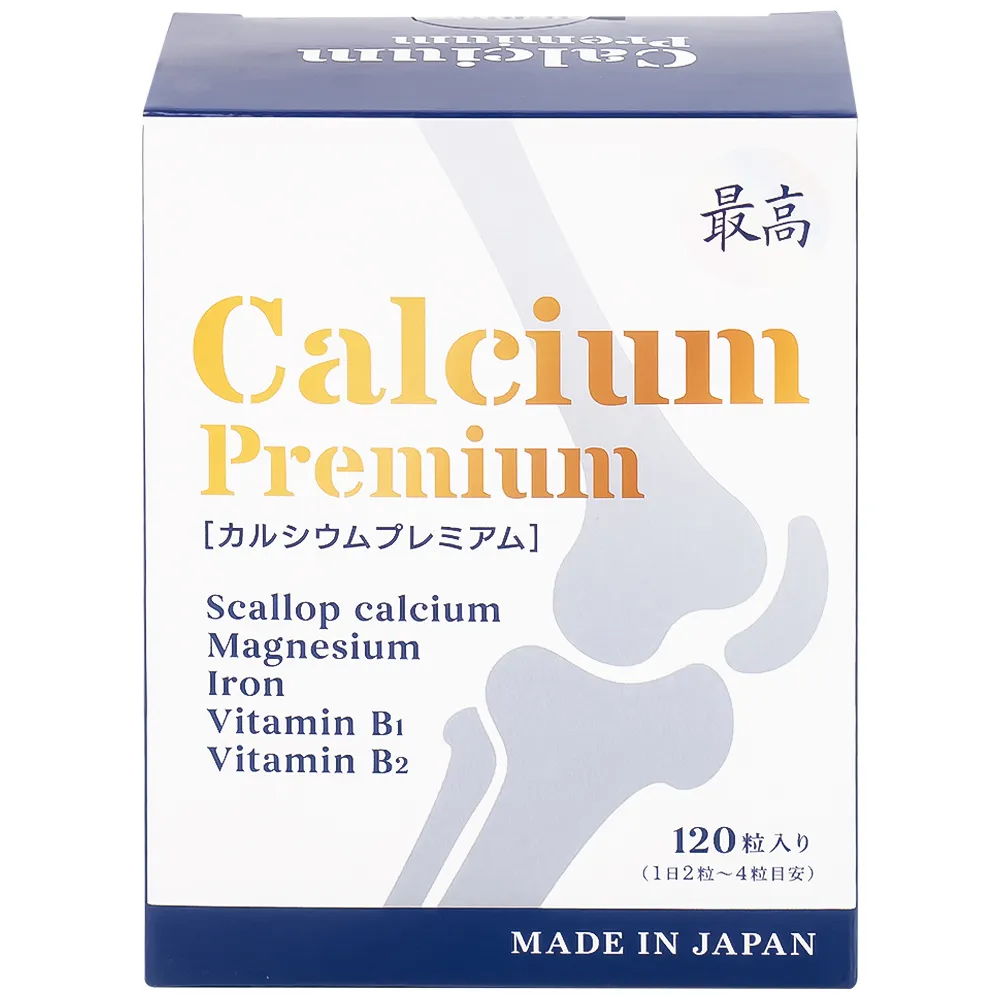 VIÊN UỐNG BỔ SUNG CANXI, GIẢM NGUY CƠ LOÃNG XƯƠNG CALCIUM PREMIUM JPANWELL 120V 9