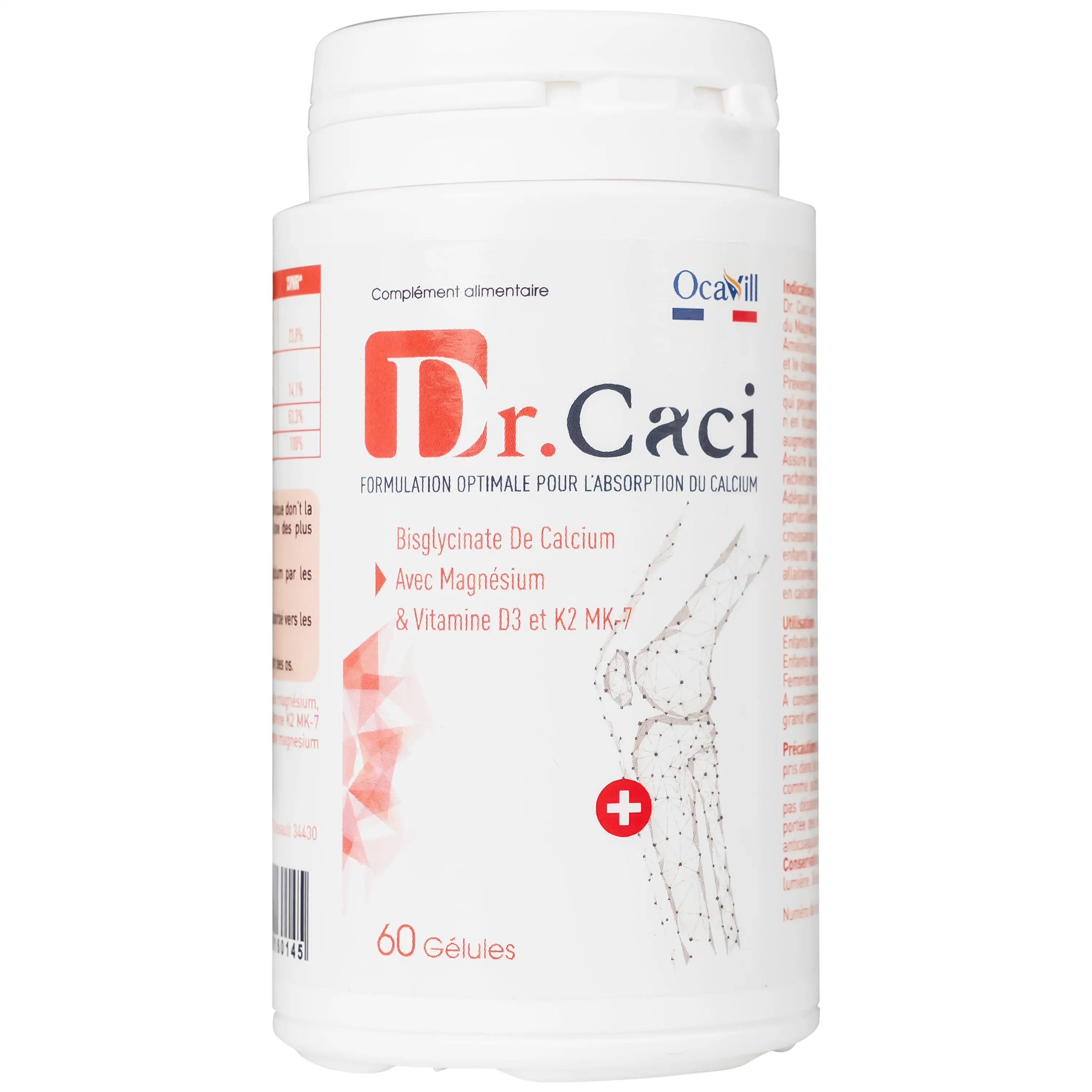 VIÊN UỐNG BỔ SUNG CANXI, GIẢM NGUY CƠ LOÃNG XƯƠNG DR.CACI OCAVILL 60V 10