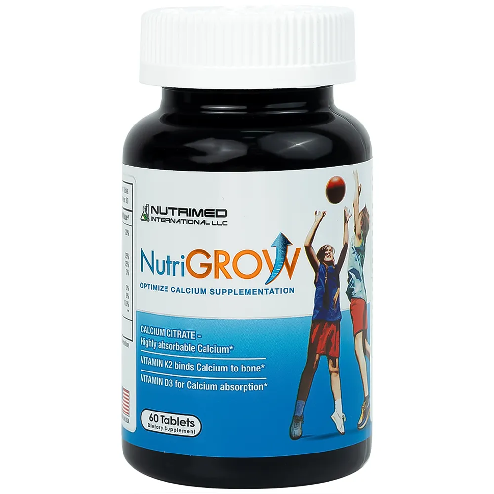 VIÊN UỐNG BỔ SUNG CANXI GIÚP XƯƠNG CHẮC KHỎE NUTRIGROW NUTRIMED 60V 11