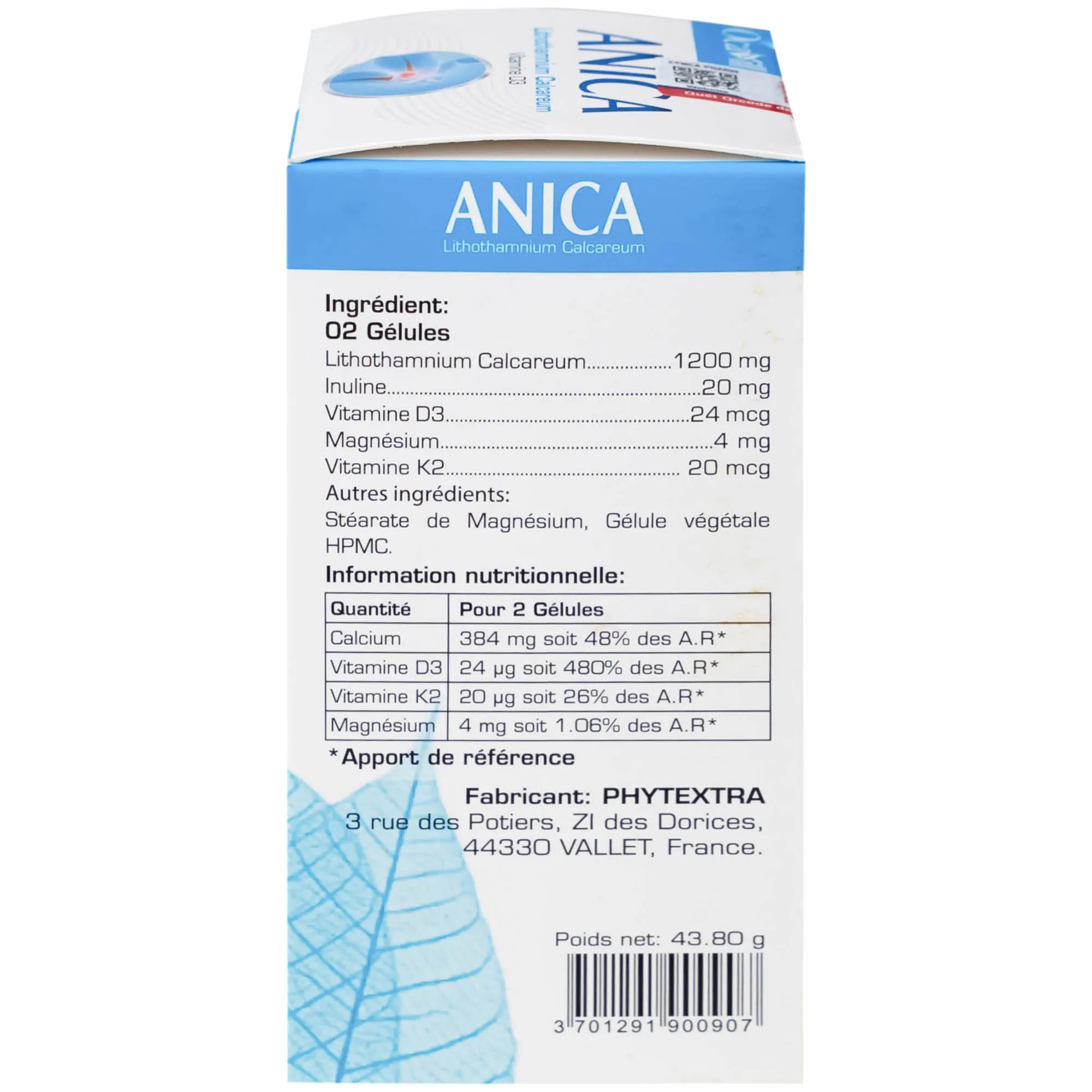 VIÊN UỐNG BỔ SUNG CANXI GIÚP XƯƠNG CHẮC KHỎE ANICA OCAVILL 60V 11