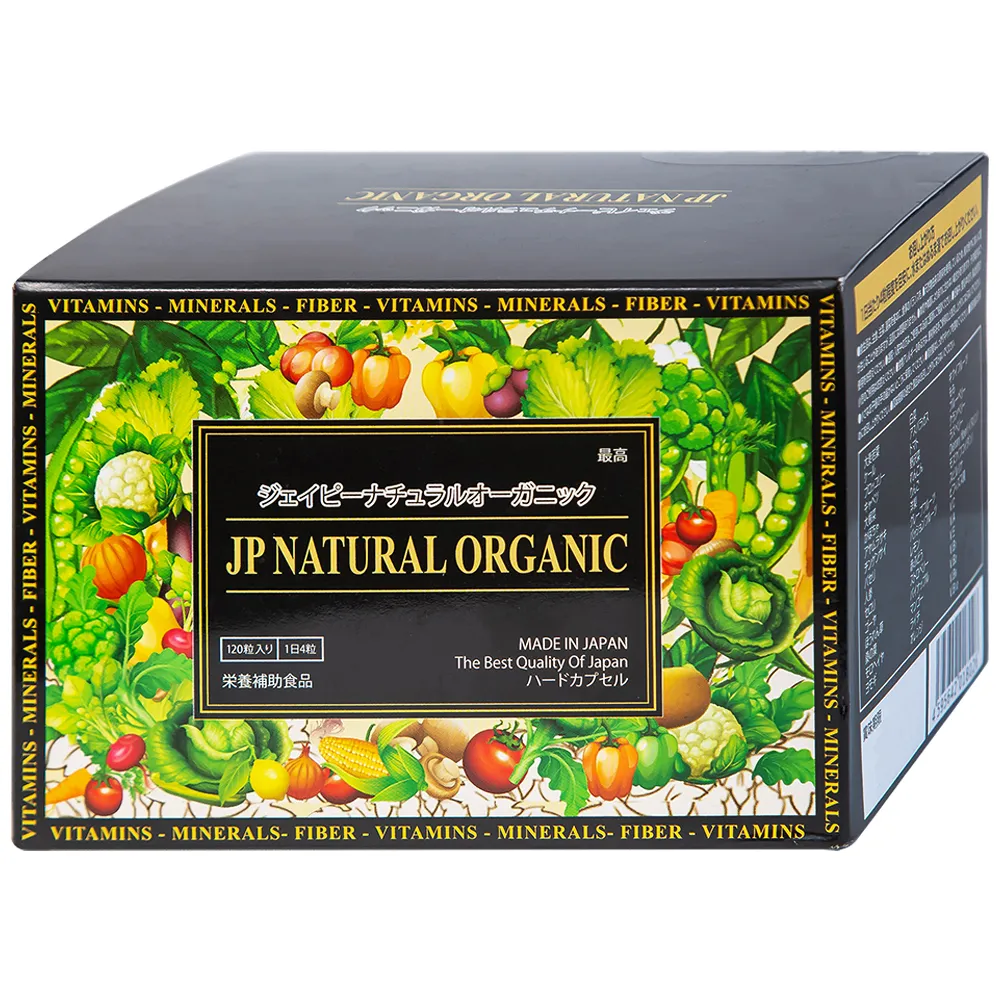 VIÊN UỐNG BỔ SUNG CHẤT XƠ, CHỐNG TÁO BÓN VÀ TĂNG ĐỀ KHÁNG JP NATURAL ORGANIC JPANWELL120V 7