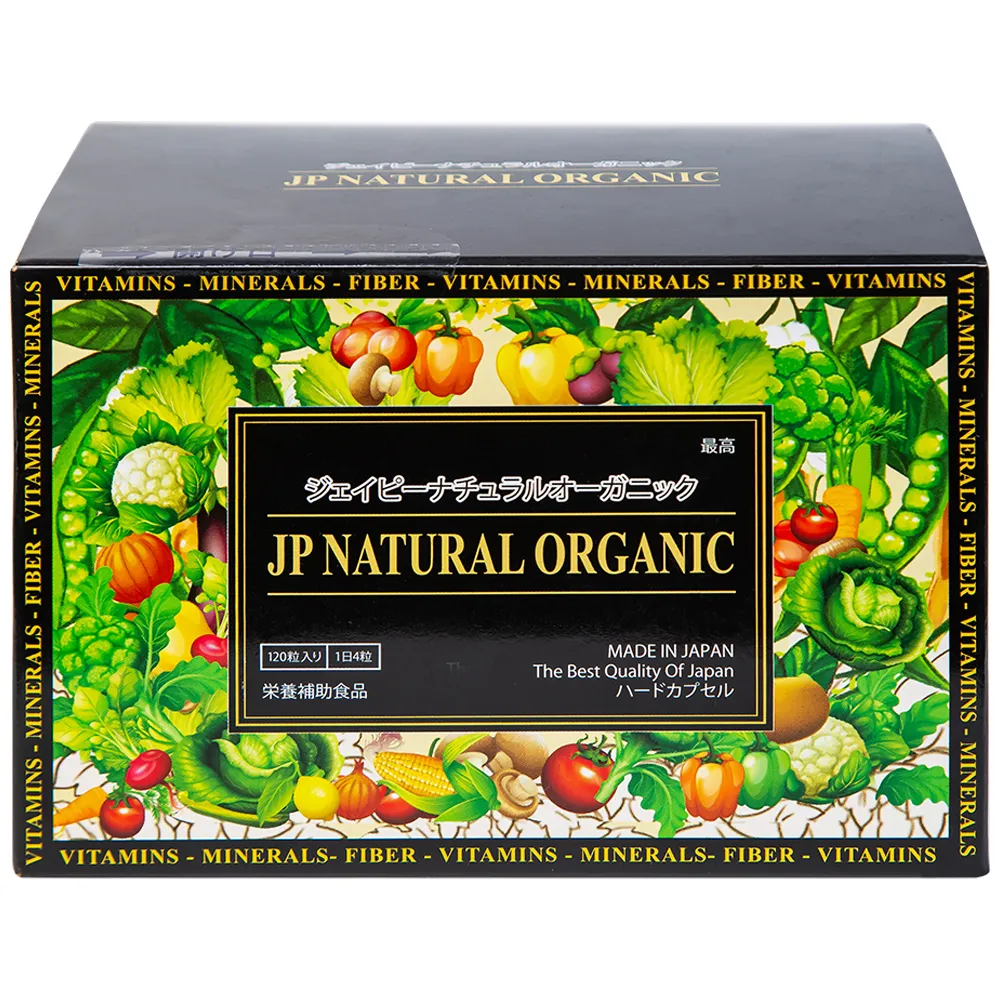 VIÊN UỐNG BỔ SUNG CHẤT XƠ, CHỐNG TÁO BÓN VÀ TĂNG ĐỀ KHÁNG JP NATURAL ORGANIC JPANWELL120V 8