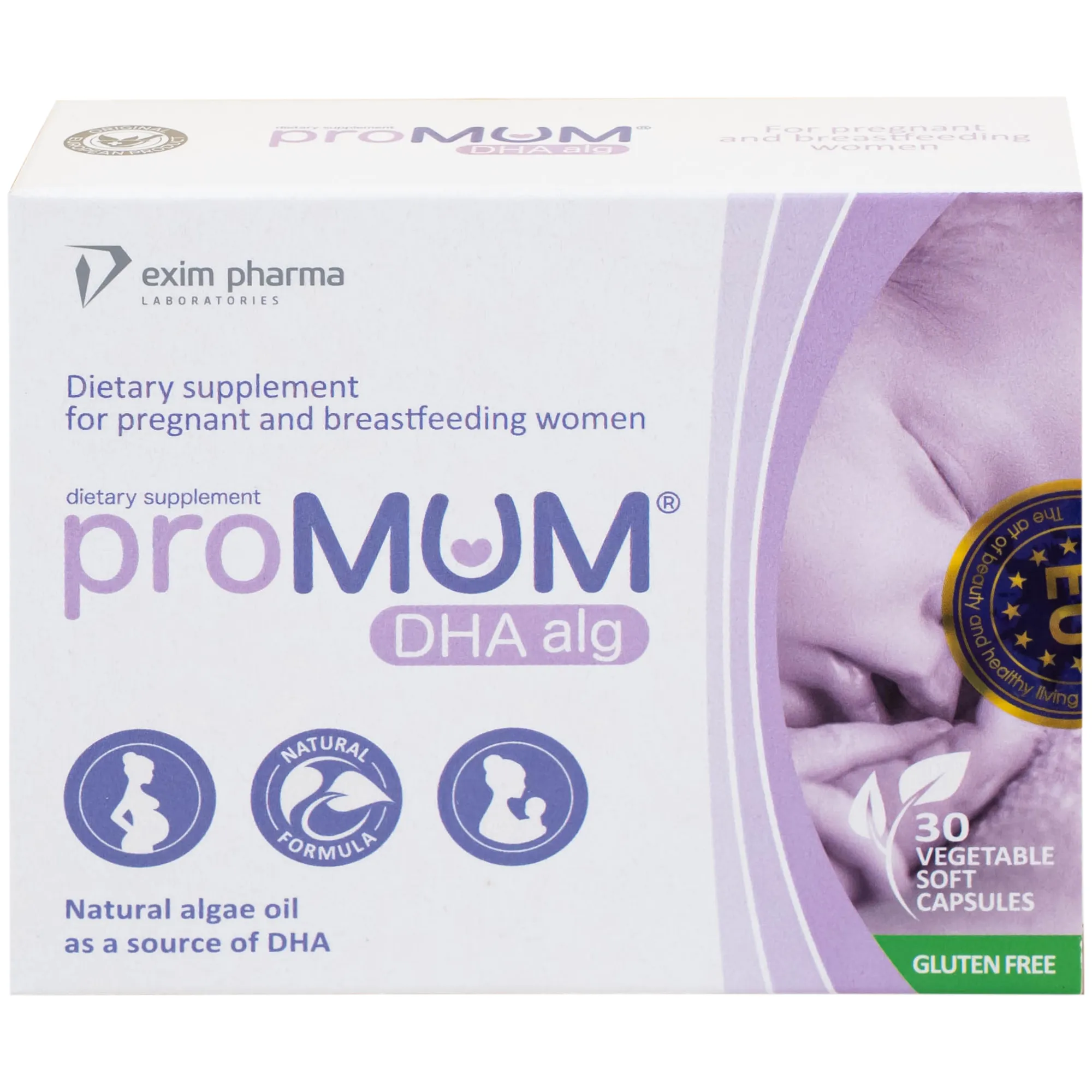 VIÊN UỐNG BỔ SUNG DHA CHO PHỤ NỮ MANG THAI PROMUM DHA ALG 3X10 7