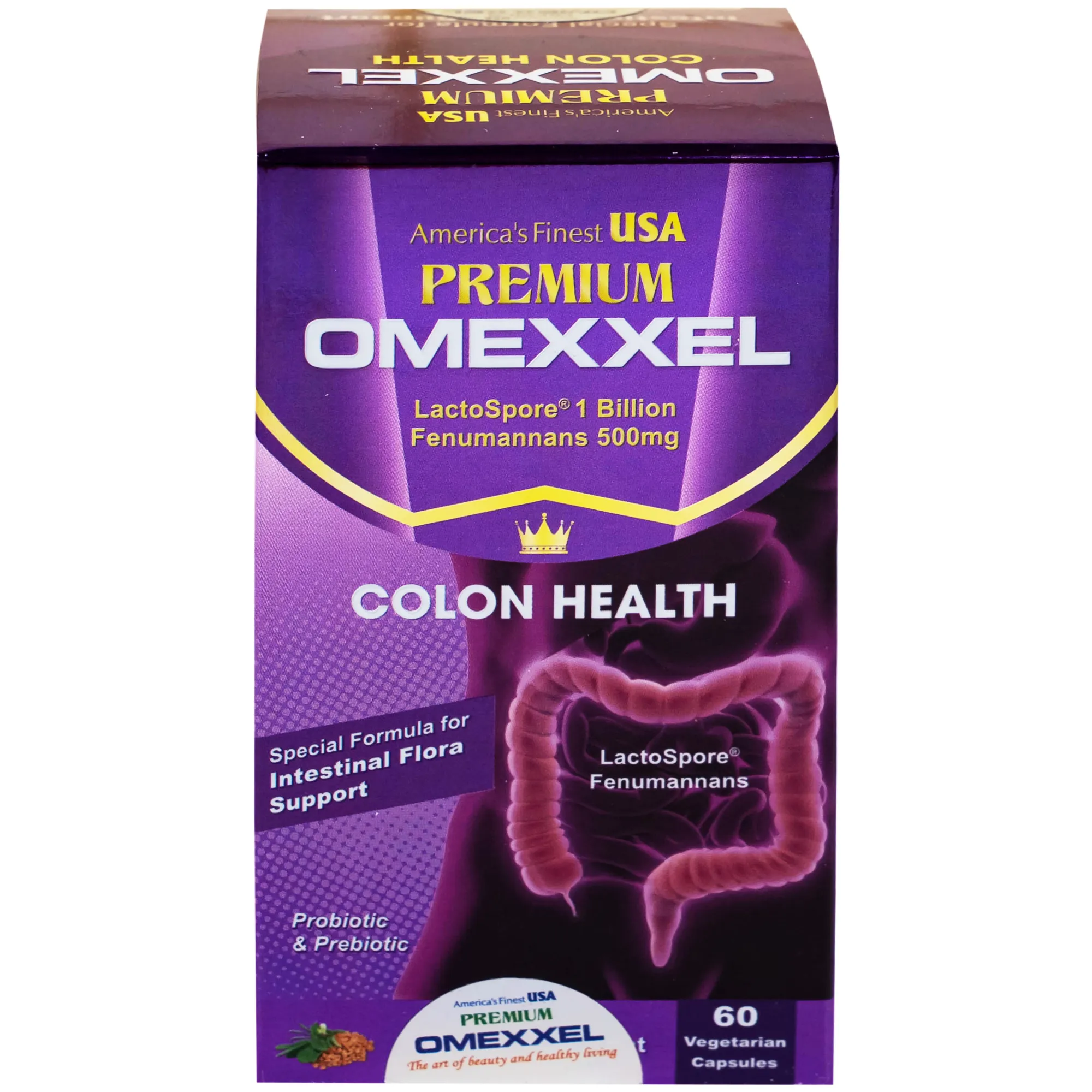 VIÊN UỐNG BỔ SUNG LỢI KHUẨN ĐƯỜNG RUỘT PREMIUM OMEXXEL COLON HEALTH 60V 9