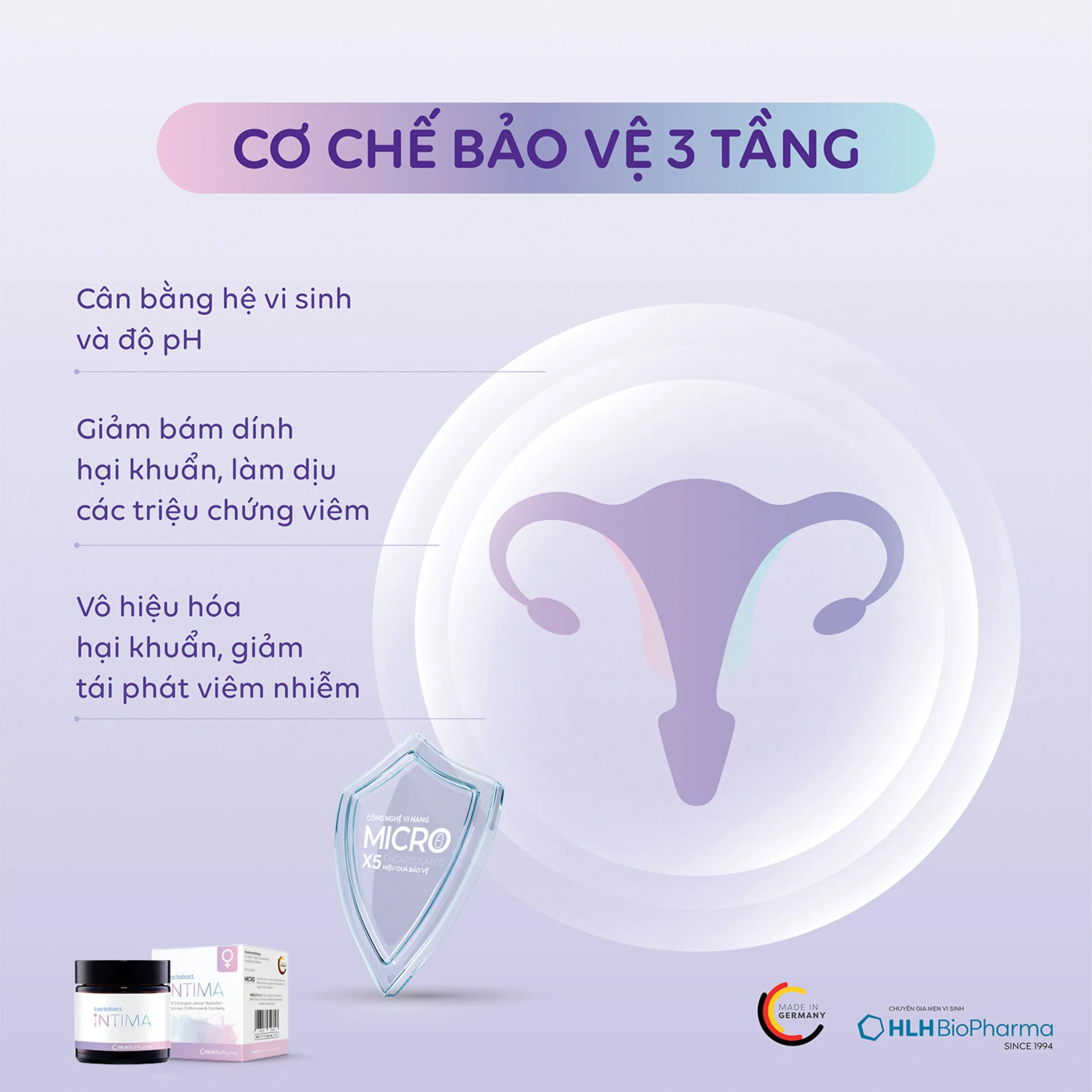VIÊN UỐNG BỔ SUNG LỢI KHUẨN CHO PHỤ NỮ LACTOBACT INTIMA 60V 3