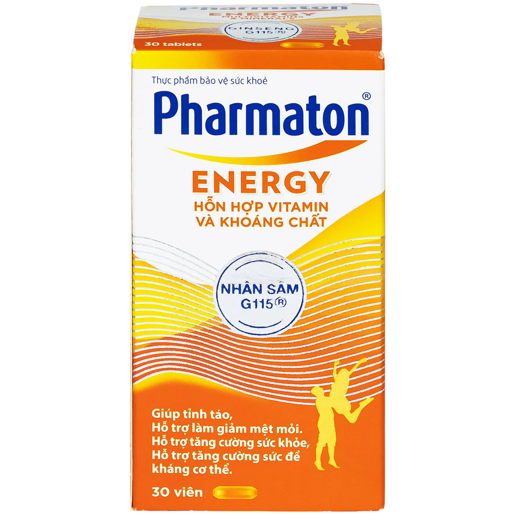 VIÊN UỐNG BỔ SUNG NĂNG LƯỢNG PHARMATON ENERGY MULTIVITAMINS  MINERALS WITH GINSENG 30V 4