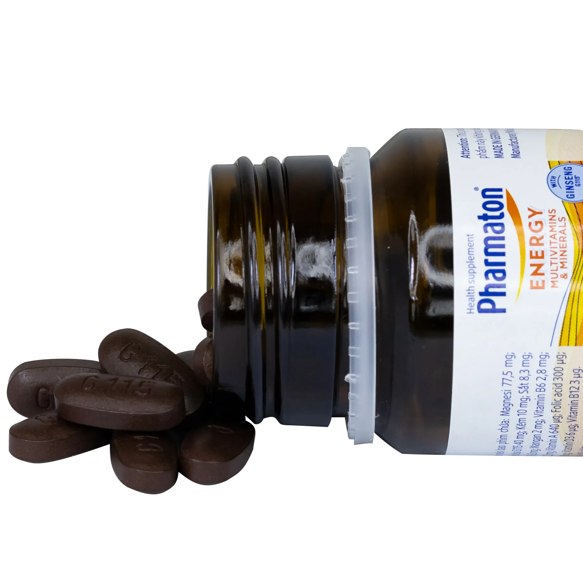VIÊN UỐNG BỔ SUNG NĂNG LƯỢNG PHARMATON ENERGY MULTIVITAMINS  MINERALS WITH GINSENG 30V 6