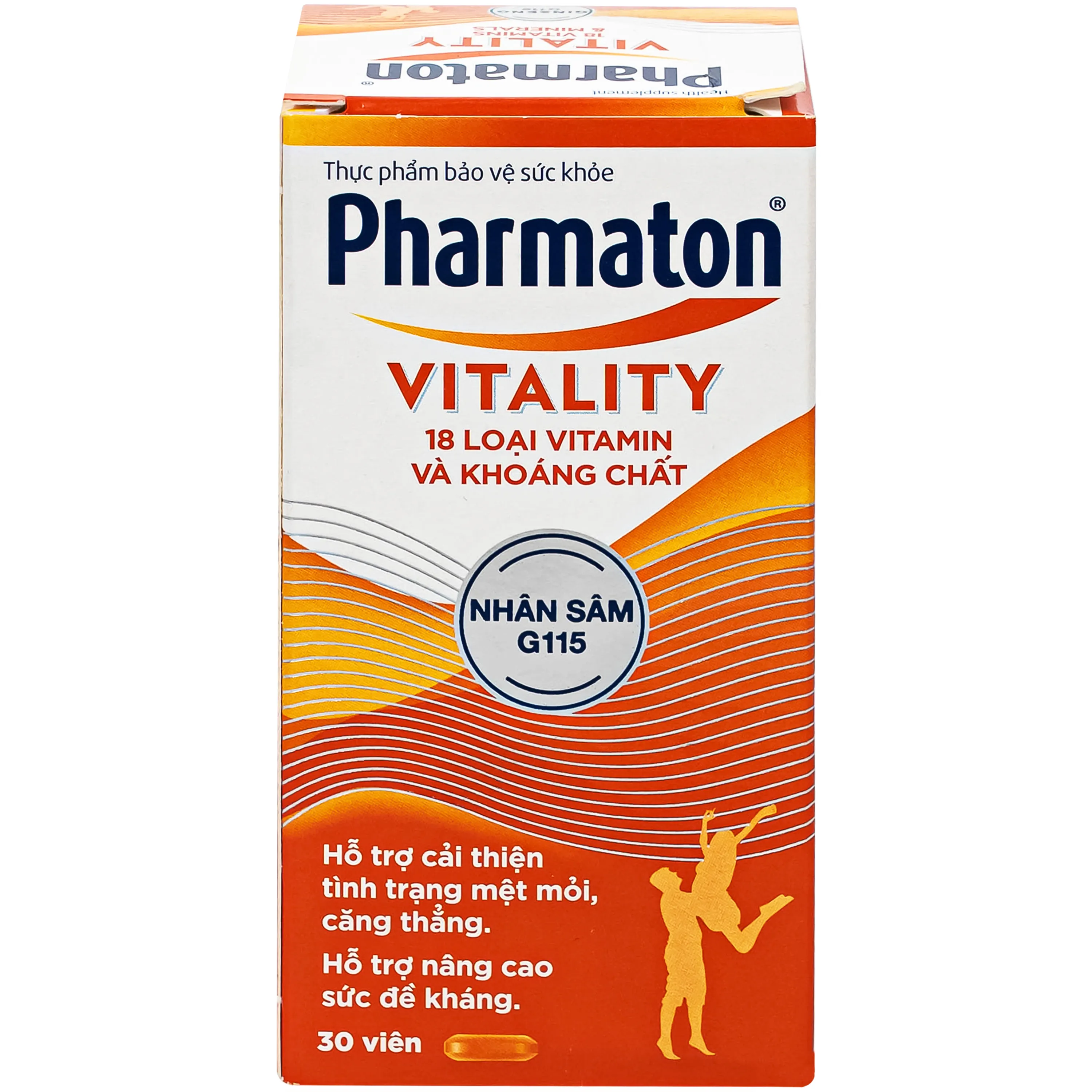 VIÊN UỐNG BỔ SUNG NĂNG LƯỢNG PHARMATON VITALITY SANOFI HỘP 30 VIÊN 3