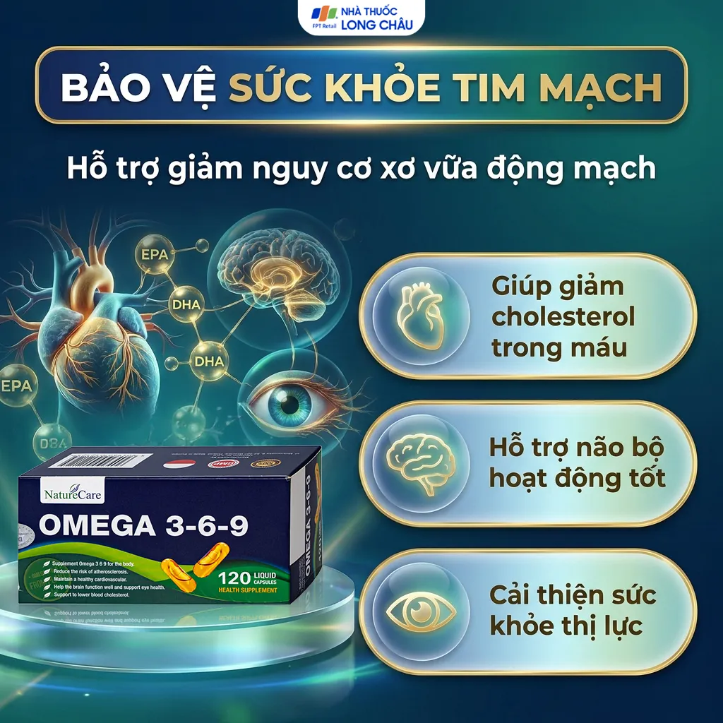 VIÊN UỐNG BỔ SUNG OMEGA 3-6-9 NATURECARE 6X20 3