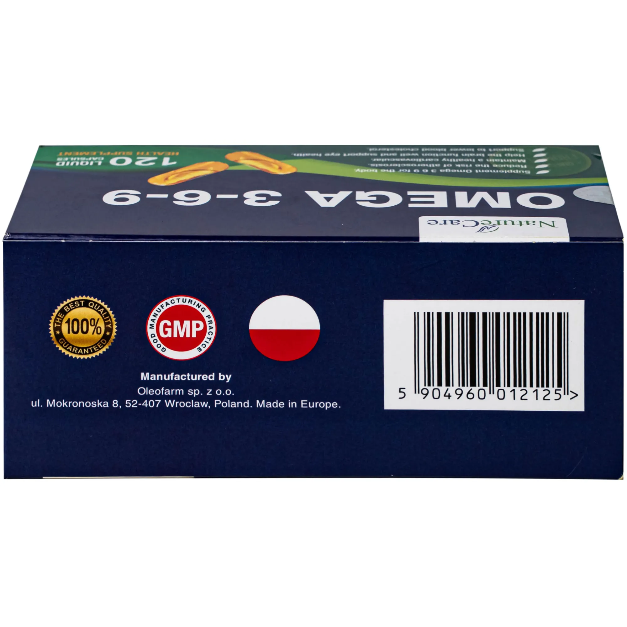 VIÊN UỐNG BỔ SUNG OMEGA 3-6-9 NATURECARE 6X20 8