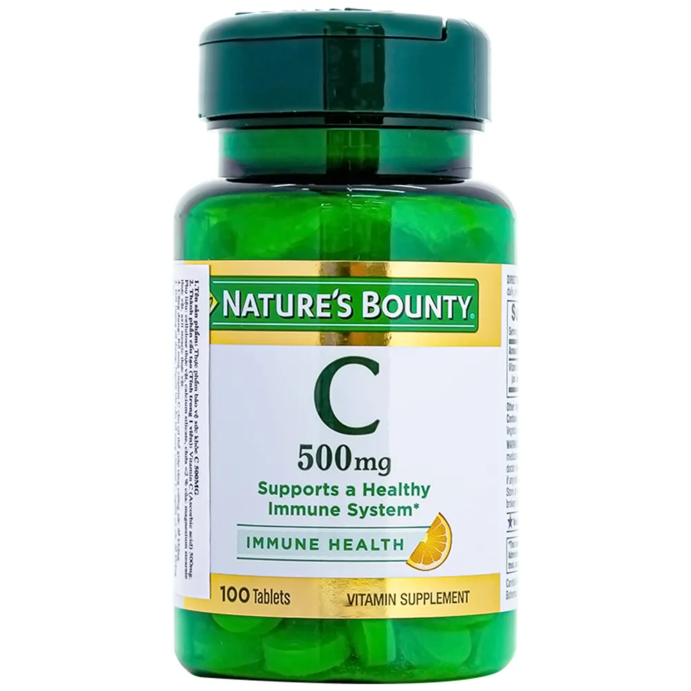 VIÊN UỐNG BỔ SUNG VITAMIN C 500MG NATURE'S BOUNTY 100V