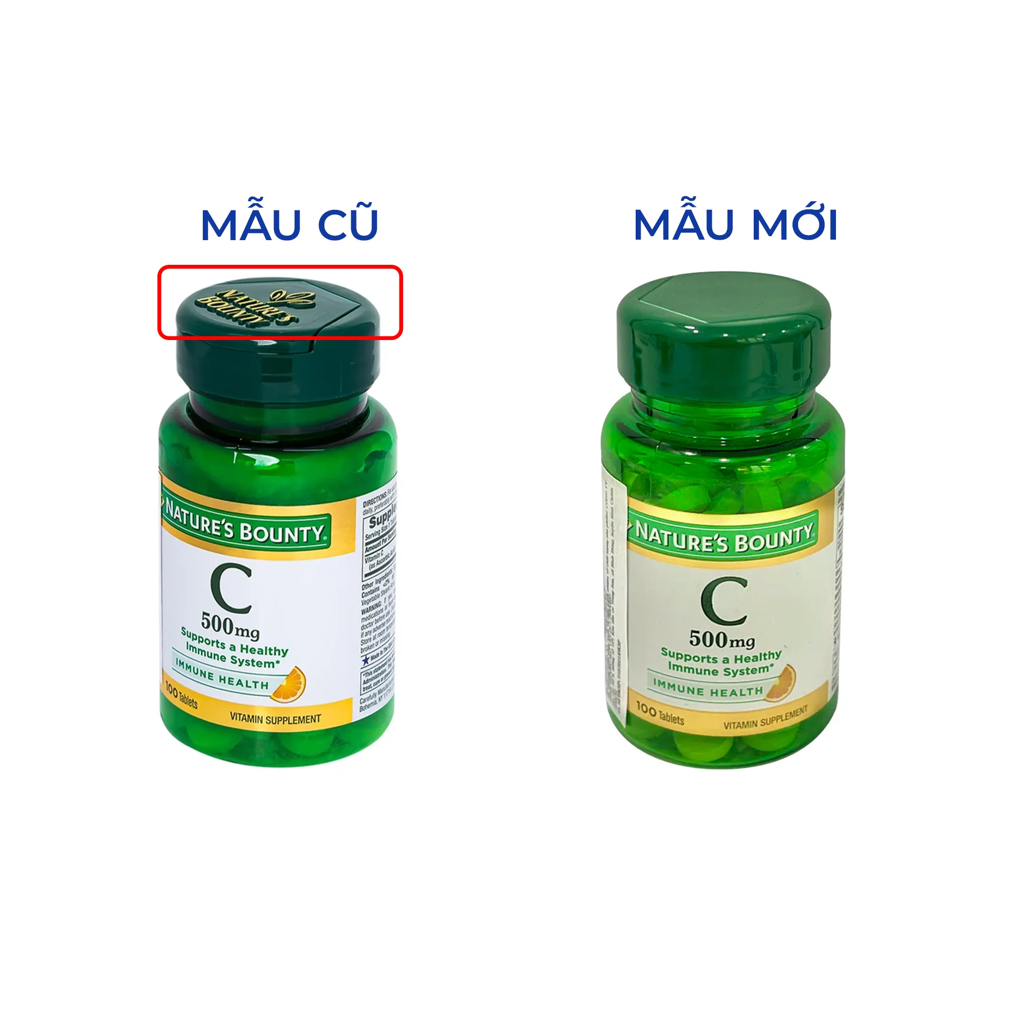 VIÊN UỐNG BỔ SUNG VITAMIN C 500MG NATURE'S BOUNTY 100V 6