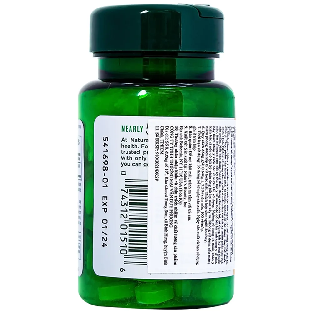 VIÊN UỐNG BỔ SUNG VITAMIN C 500MG NATURE'S BOUNTY 100V 8