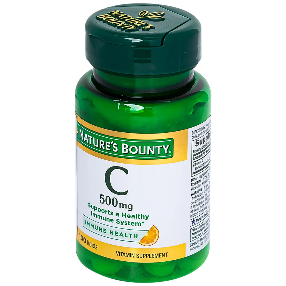 VIÊN UỐNG BỔ SUNG VITAMIN C 500MG NATURE'S BOUNTY 100V 10