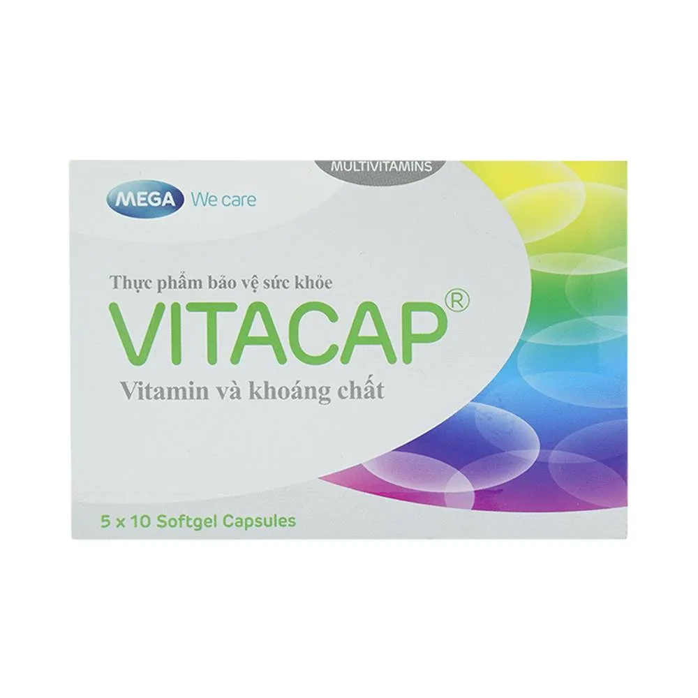 VIÊN UỐNG BỔ SUNG VITAMIN KHOÁNG CHẤT VITACAP MEGA WE CARE 5X10