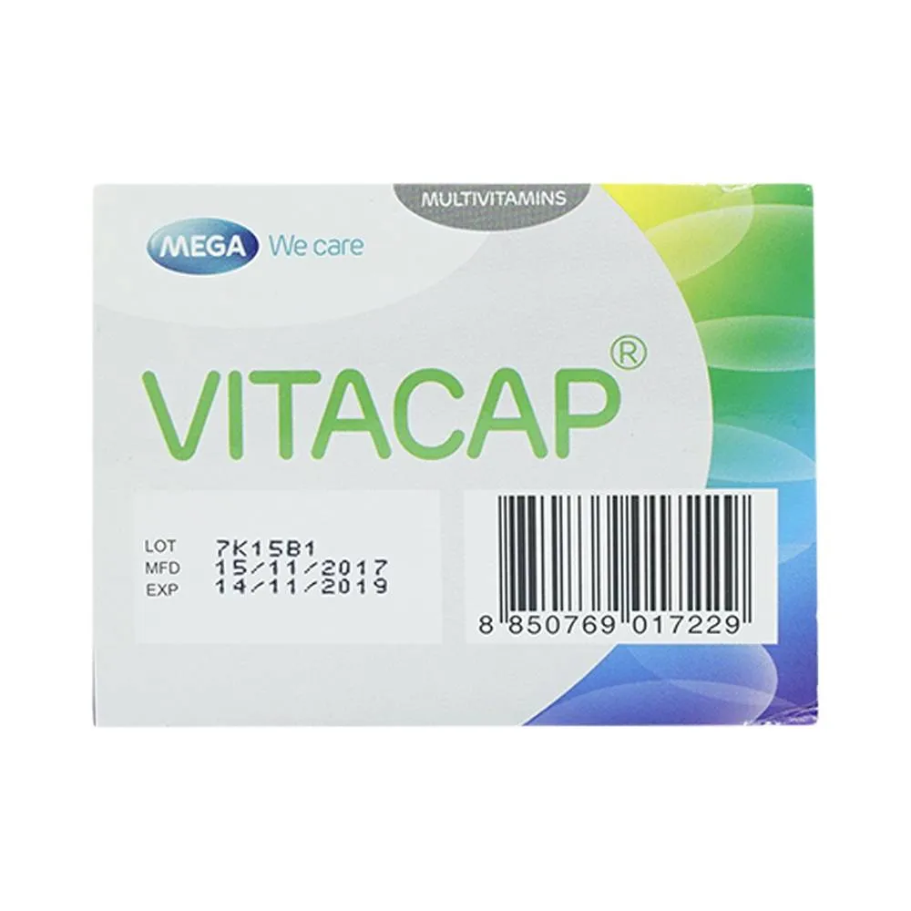 VIÊN UỐNG BỔ SUNG VITAMIN KHOÁNG CHẤT VITACAP MEGA WE CARE 5X10 7