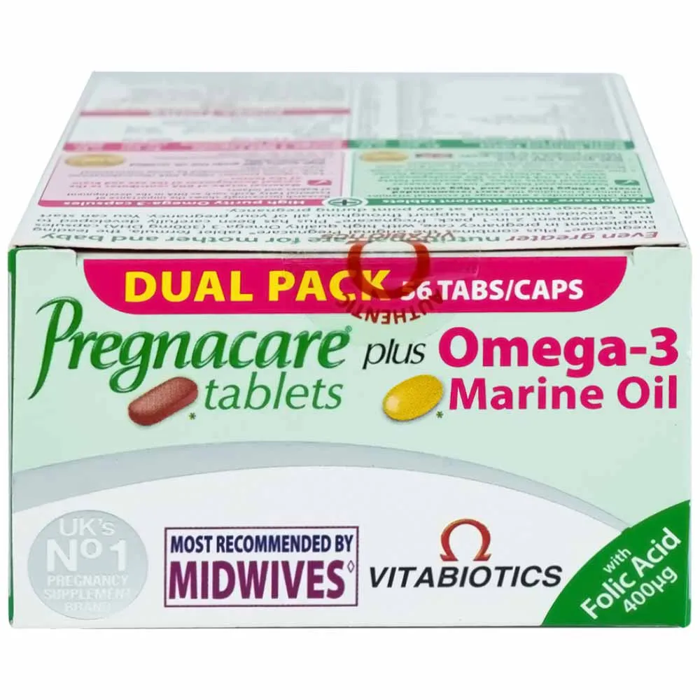 VIÊN UỐNG BỔ SUNG VITAMIN KHOÁNG CHẤT PREGNACARE PLUS OMEGA3 VITABIOTICS 56V 14