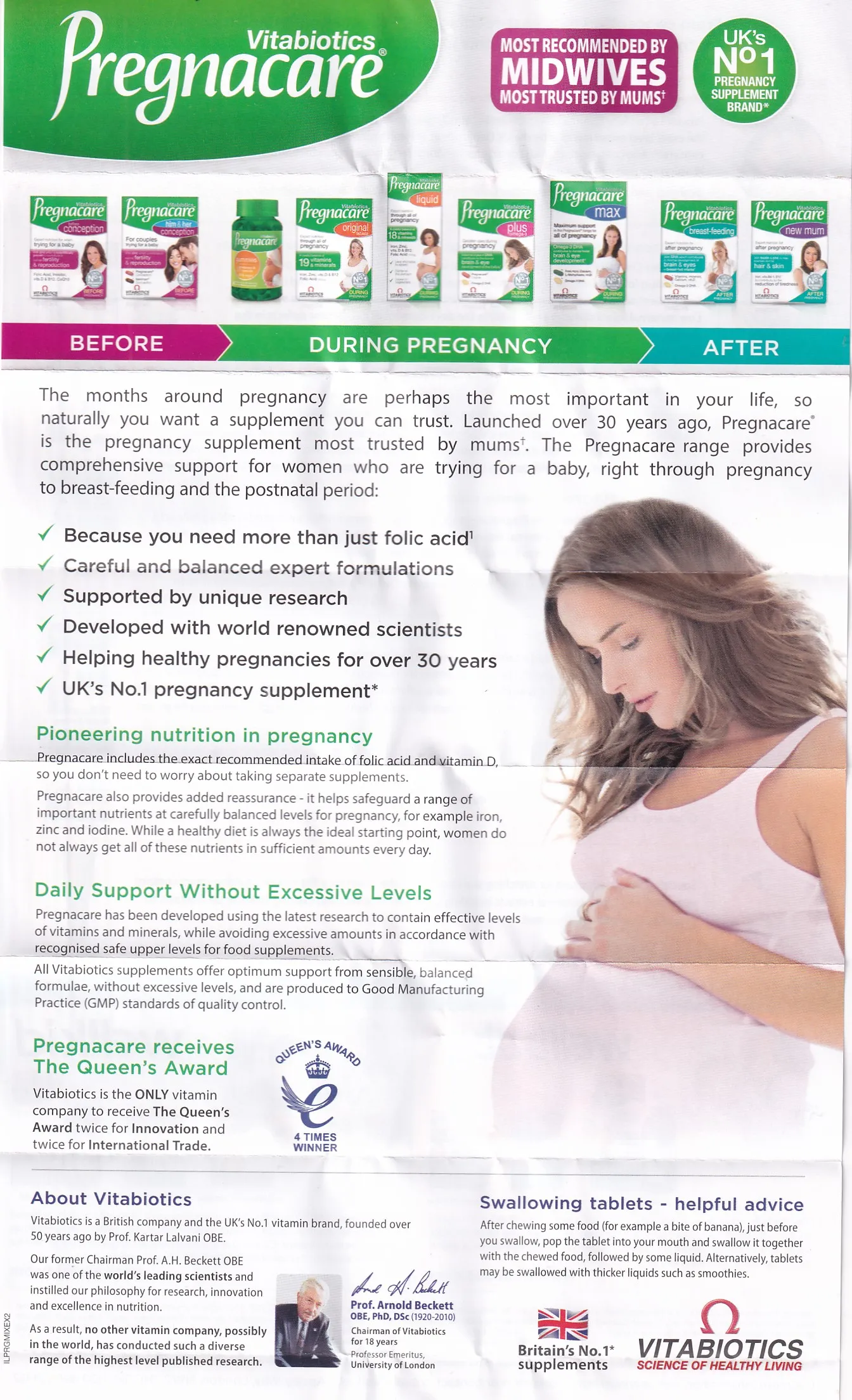 VIÊN UỐNG BỔ SUNG VITAMIN KHOÁNG CHẤT PREGNACARE PLUS OMEGA3 VITABIOTICS 56V 16
