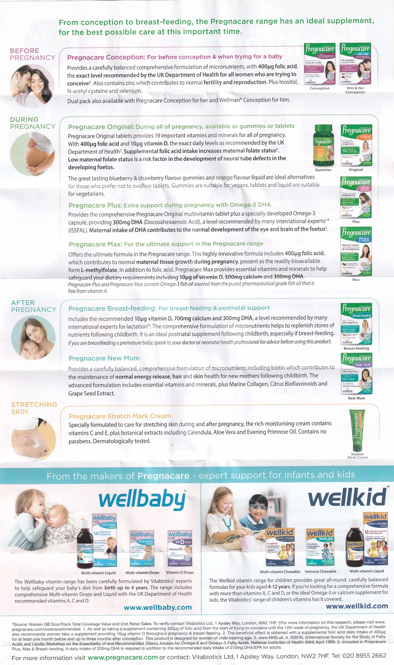 VIÊN UỐNG BỔ SUNG VITAMIN KHOÁNG CHẤT PREGNACARE PLUS OMEGA3 VITABIOTICS 56V 17