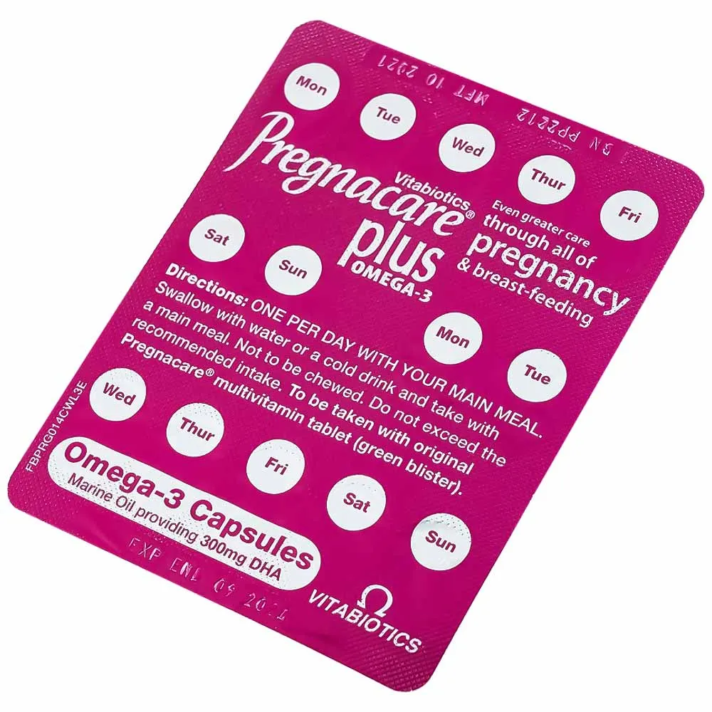 VIÊN UỐNG BỔ SUNG VITAMIN KHOÁNG CHẤT PREGNACARE PLUS OMEGA3 VITABIOTICS 56V 6
