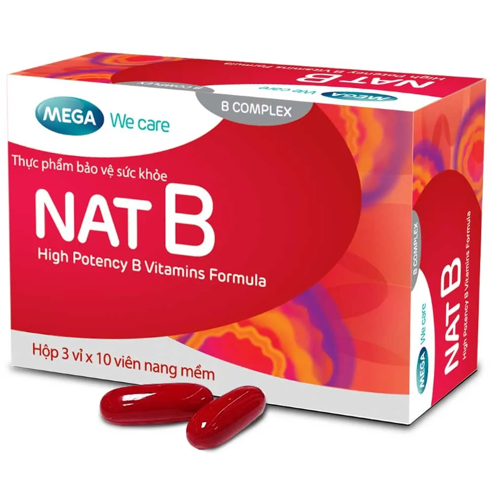 VIÊN UỐNG BỔ SUNG VITAMIN NHÓM B NAT B MEGA 3X10