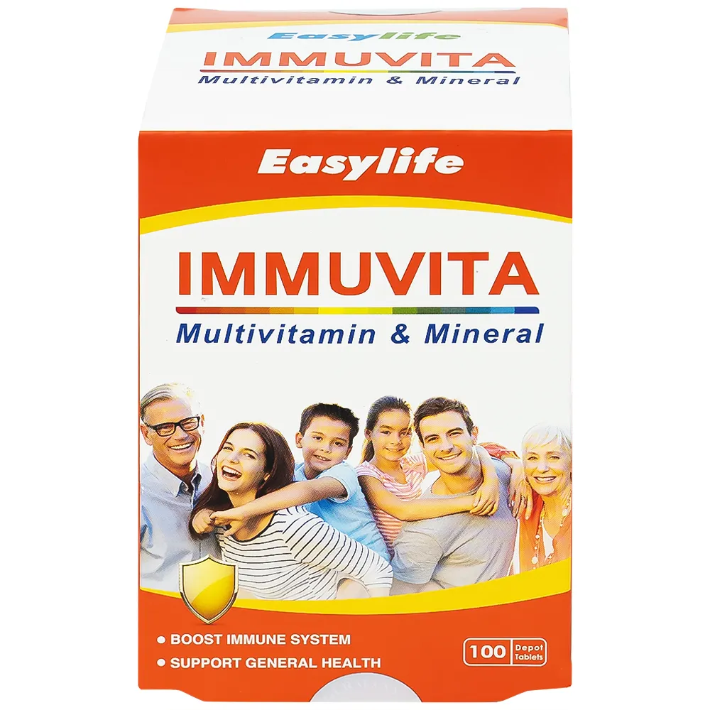 VIÊN UỐNG BỔ SUNG VITAMIN VÀ KHOÁNG CHẤT EASYLIFE IMMUVITA 100V 4
