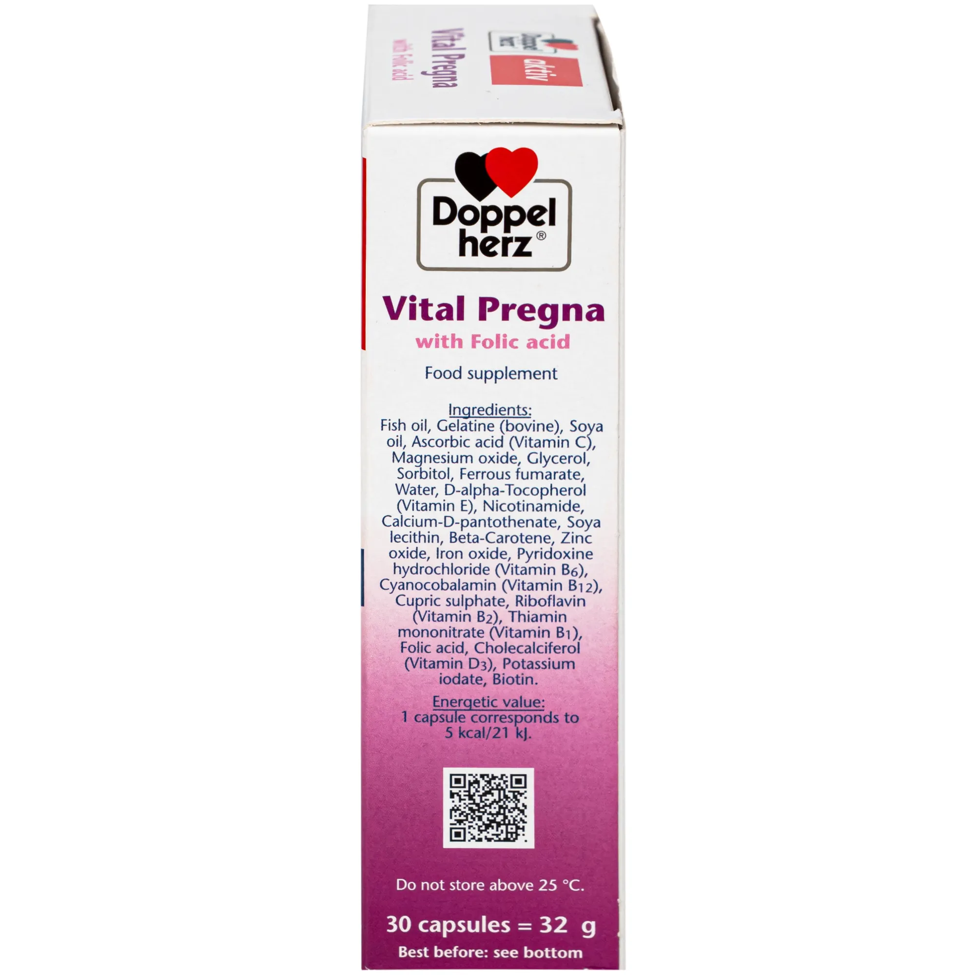 VIÊN UỐNG BỔ SUNG VITAMIN VÀ KHOÁNG CHẤT CHO PHỤ NỮ MANG THAI DOPPELHERZ AKTIV VITAL PREGNA 30V 10