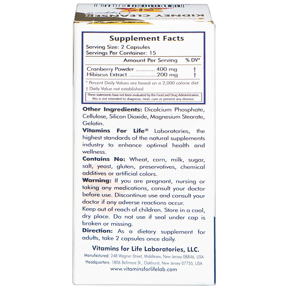 VIÊN UỐNG BỔ THẬN KIDNEY CLEANSER SUPPORT VITAMINS FOR LIFE 30V 10