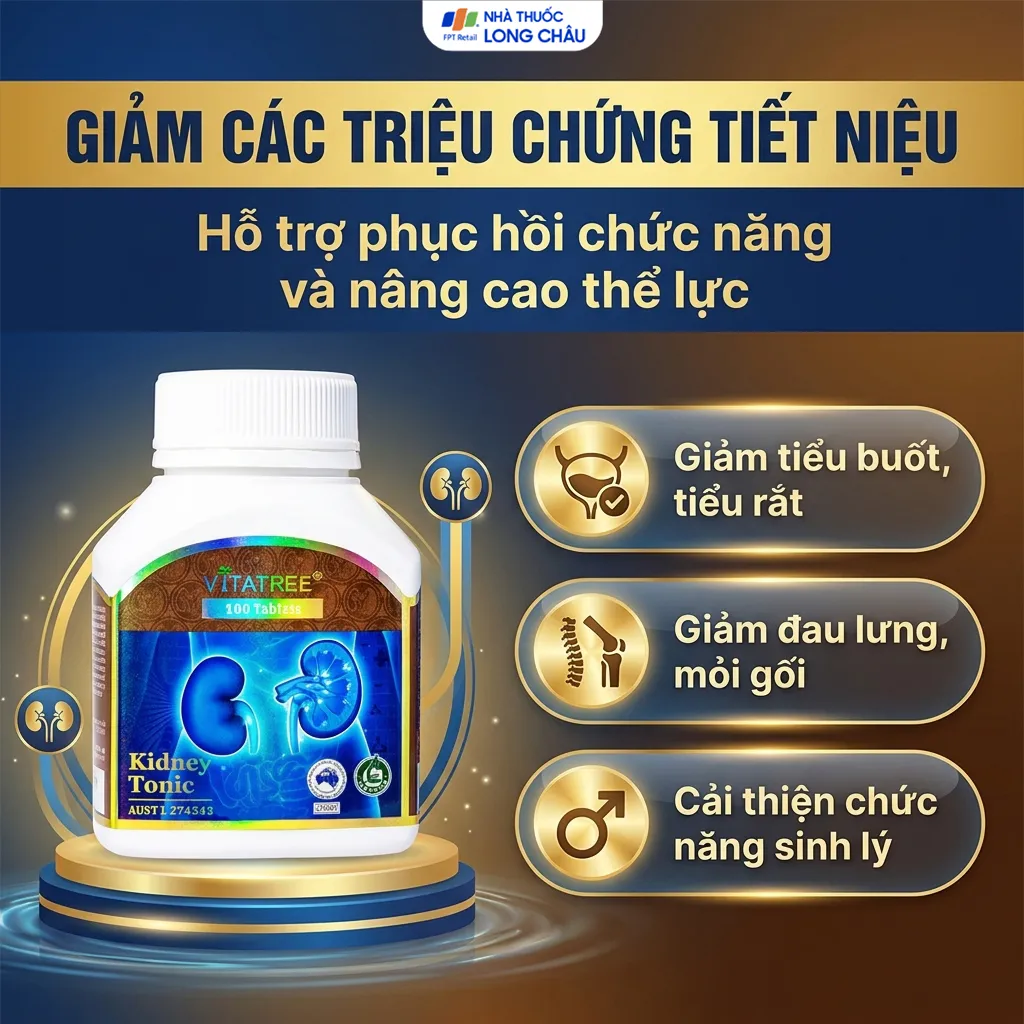 VIÊN UỐNG BỔ THẬN VITATREE KIDNEY TONIC 100V 4
