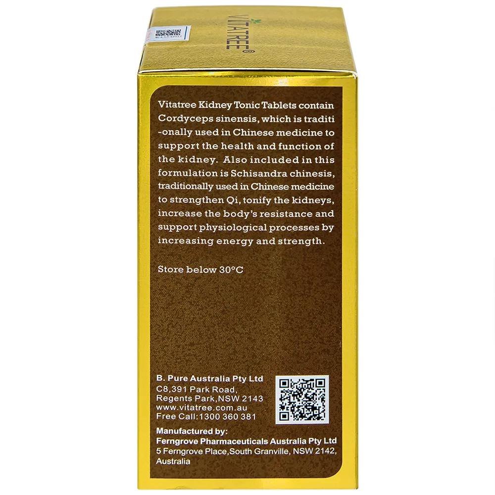 VIÊN UỐNG BỔ THẬN VITATREE KIDNEY TONIC 100V 9