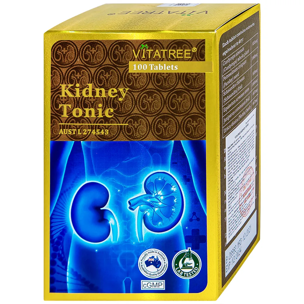 VIÊN UỐNG BỔ THẬN VITATREE KIDNEY TONIC 100V 10
