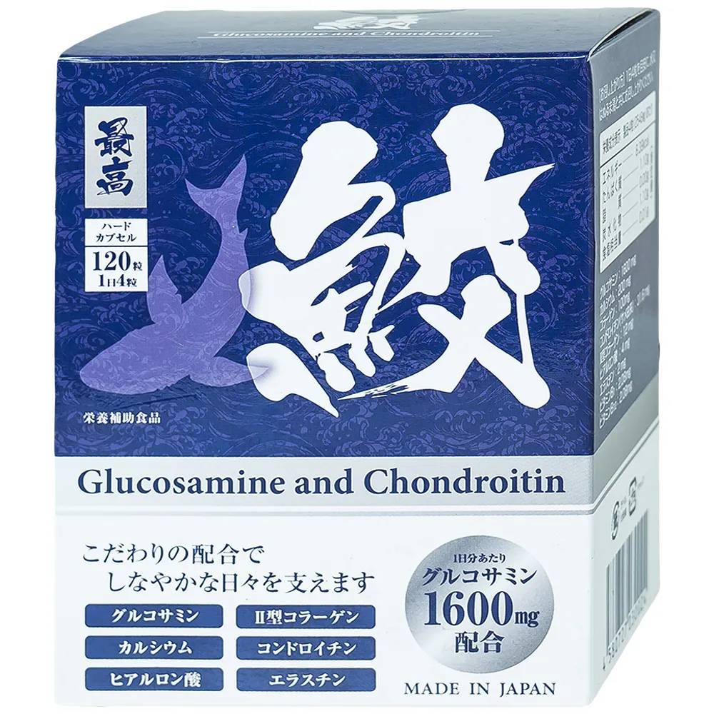 VIÊN UỐNG BỔ XƯƠNG KHỚP GLUCOSAMINE AND CHONDROITIN JPANWELL 120V 8