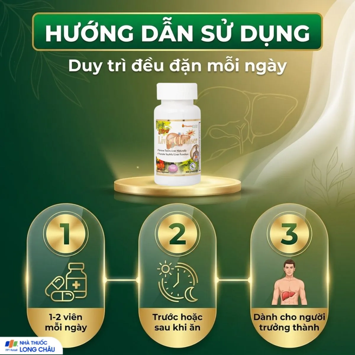 VIÊN UỐNG BẢO VỆ GAN ULTRA LIVER CLEANSER VITAMINS FOR LIFE 30V 4