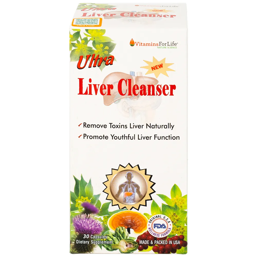 VIÊN UỐNG BẢO VỆ GAN ULTRA LIVER CLEANSER VITAMINS FOR LIFE 30V 7