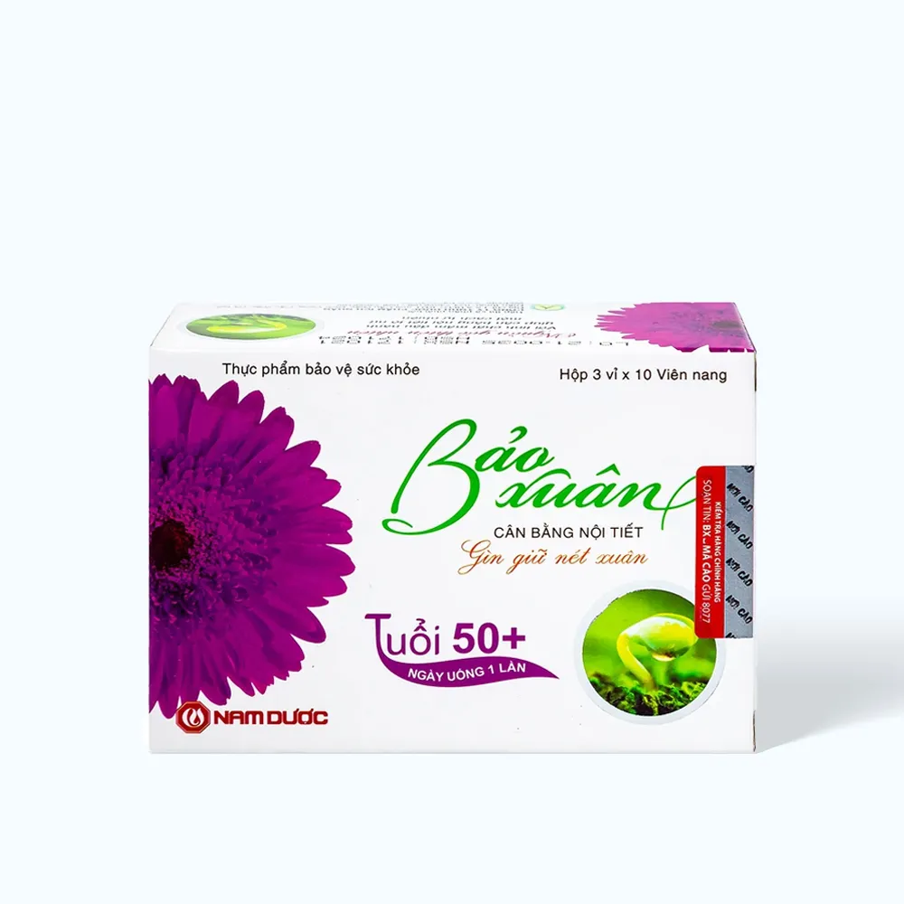 Viên uống Bảo Xuân 50+ (Hộp 30 viên) giúp cân bằng nội tiết tố nữ 2