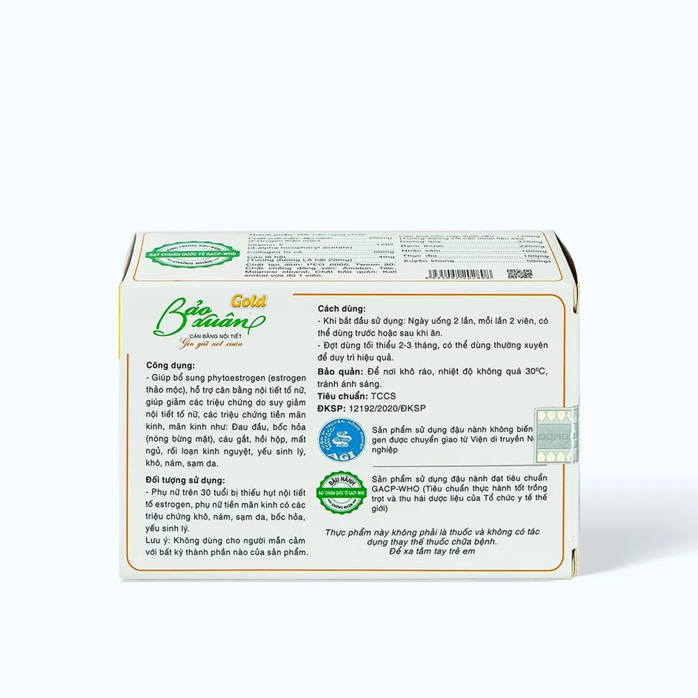 Viên uống Bảo Xuân Gold (Hộp 30 viên) giúp hỗ trợ cân bằng nội tiết tố nữ 3