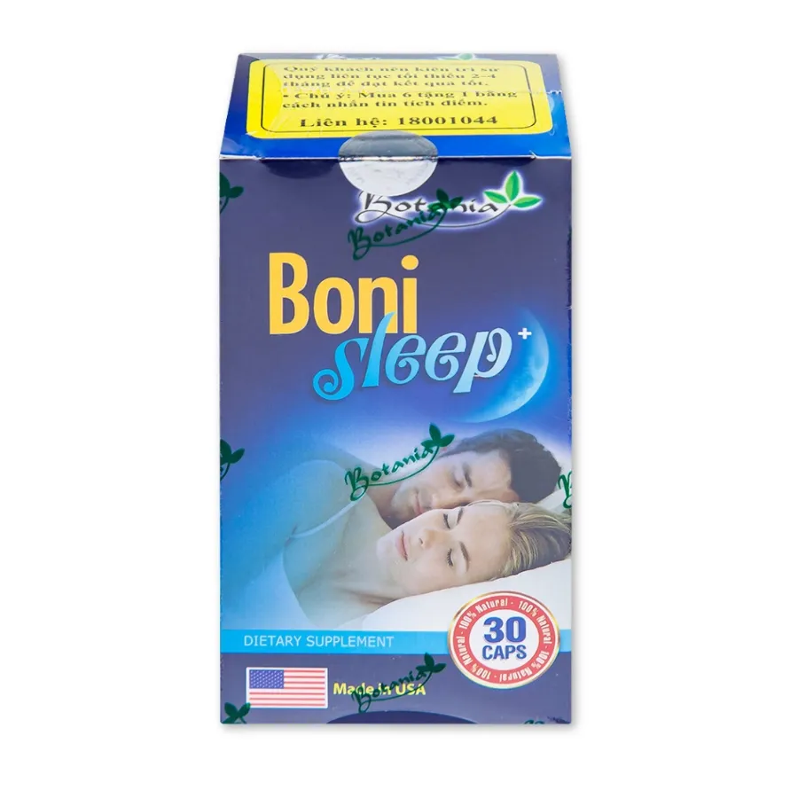 Viên uống Bonisleep Botania giúp an thần, giảm căng thẳng thần kinh (30 viên) 2