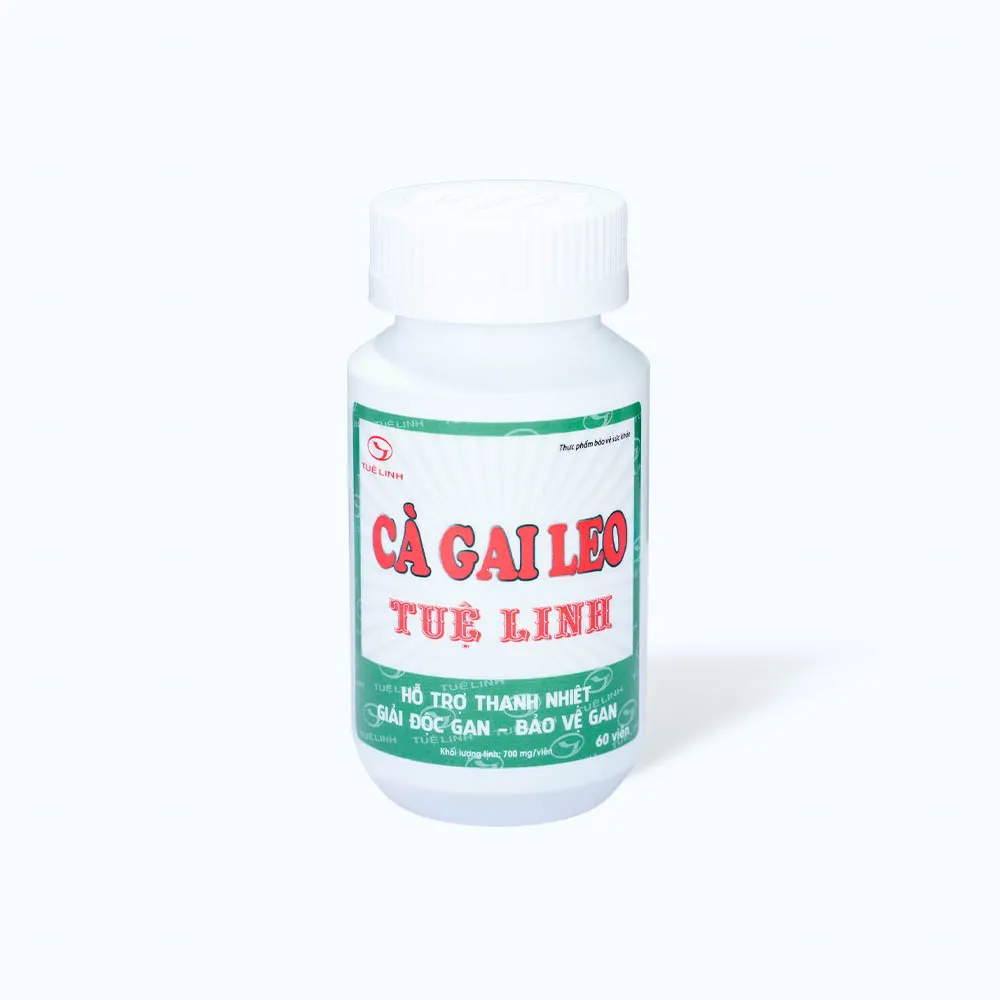 Viên uống Cà Gai Leo Tuệ Linh (hộp 60 viên) giúp giải độc gan, 11
