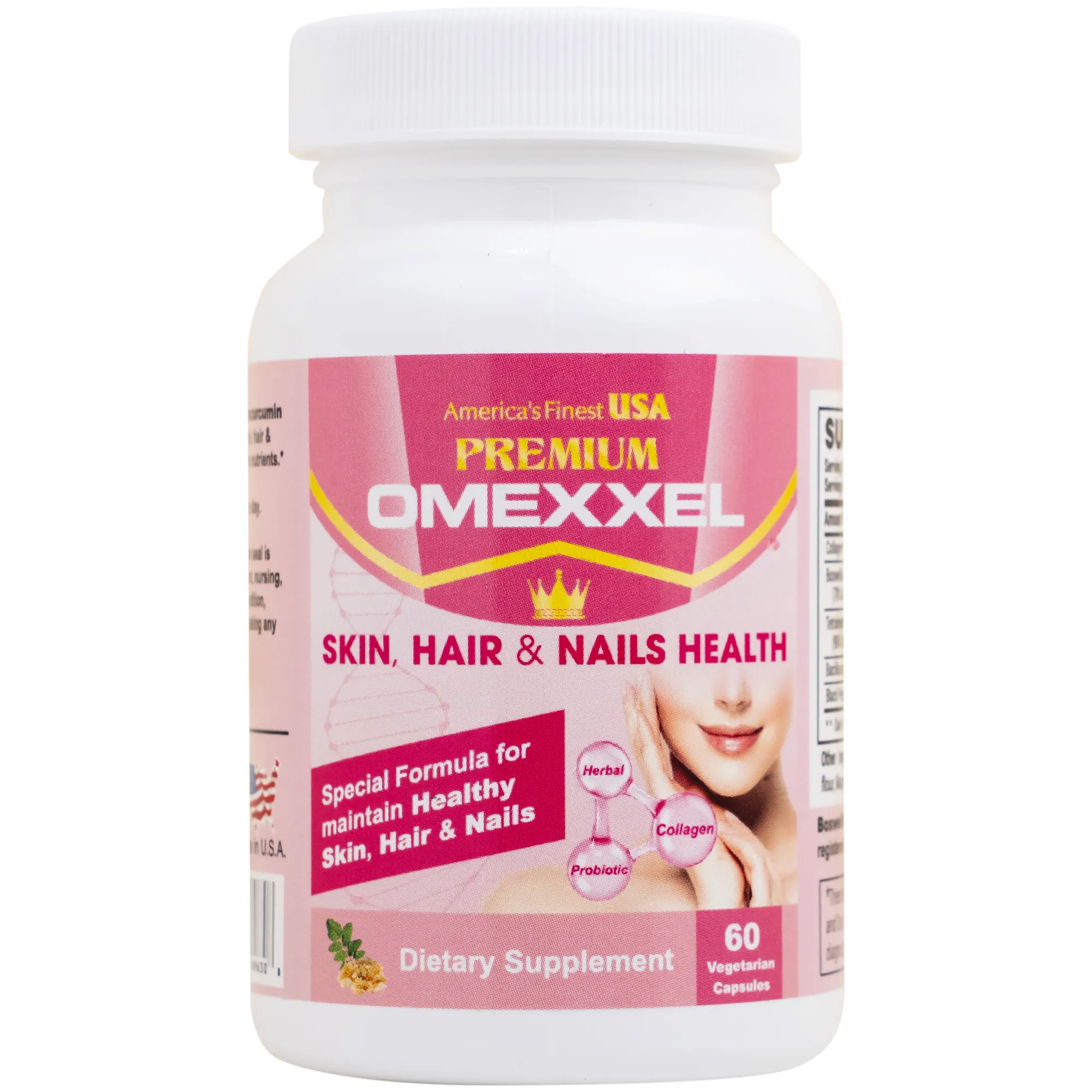 VIÊN UỐNG CẢI THIỆN DA, TÓC, MÓNG PREMIUM OMEXXEL SKIN, HAIR & NAILS HEALTH 60V 13