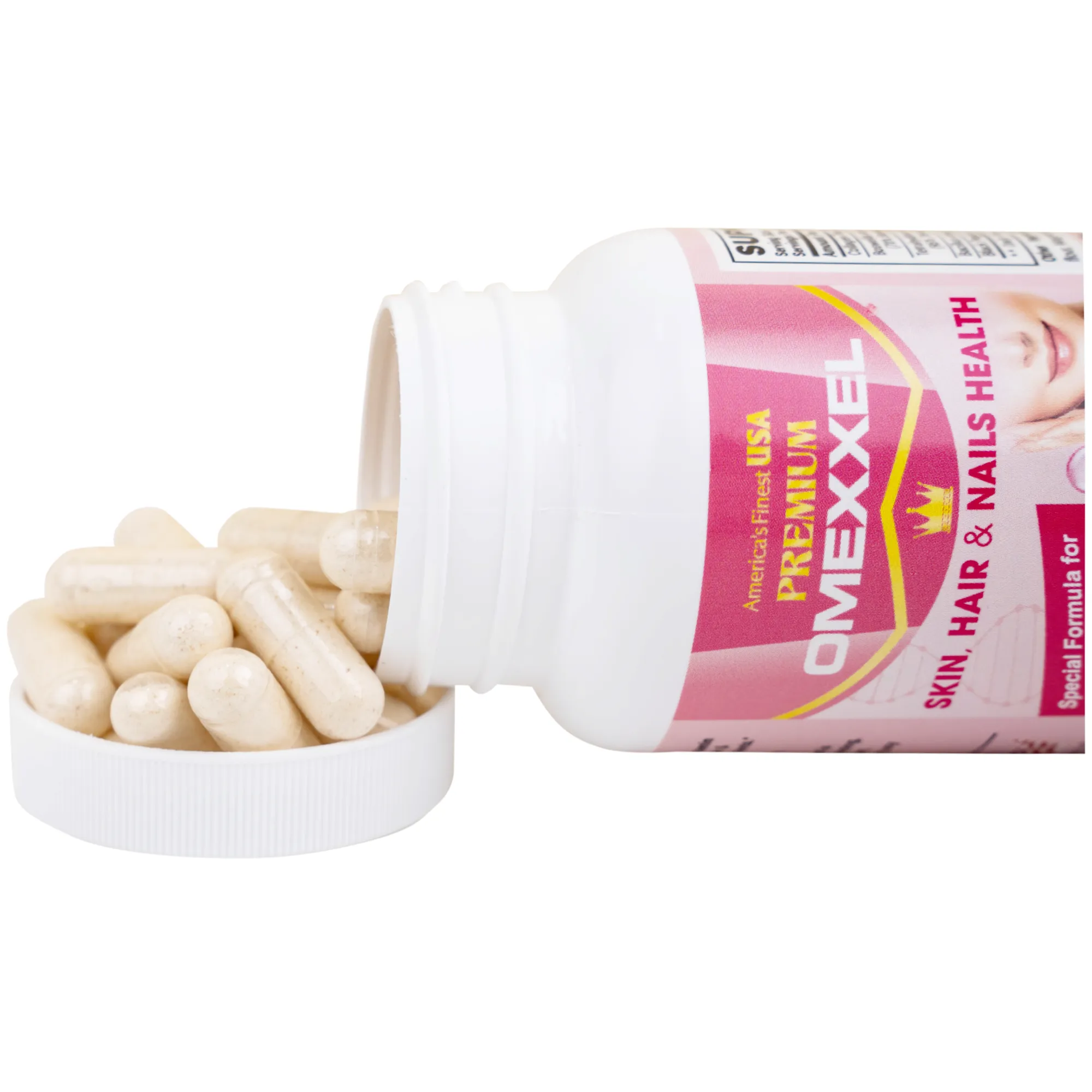VIÊN UỐNG CẢI THIỆN DA, TÓC, MÓNG PREMIUM OMEXXEL SKIN, HAIR & NAILS HEALTH 60V 7