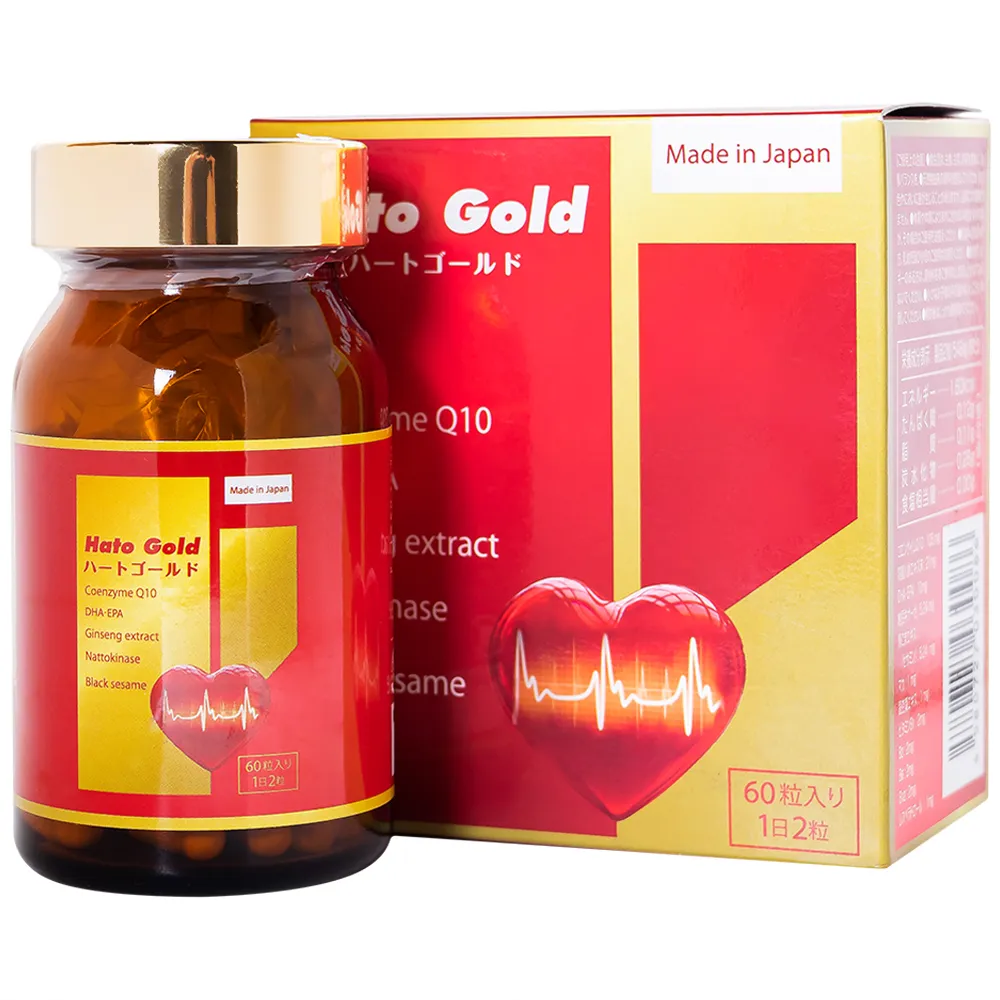 VIÊN UỐNG CẢI THIỆN TIM MẠCH HATO GOLD JPANWELL 60V