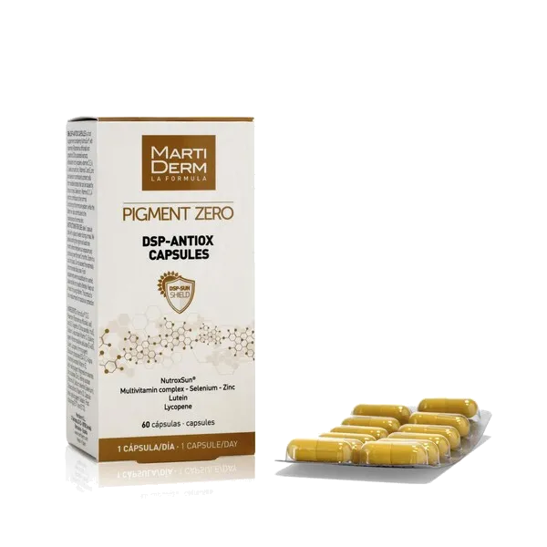 Viên uống chống nắng, làm sáng da MartiDerm Pigment Zero DSP Antiox Capsules (60 Viên)