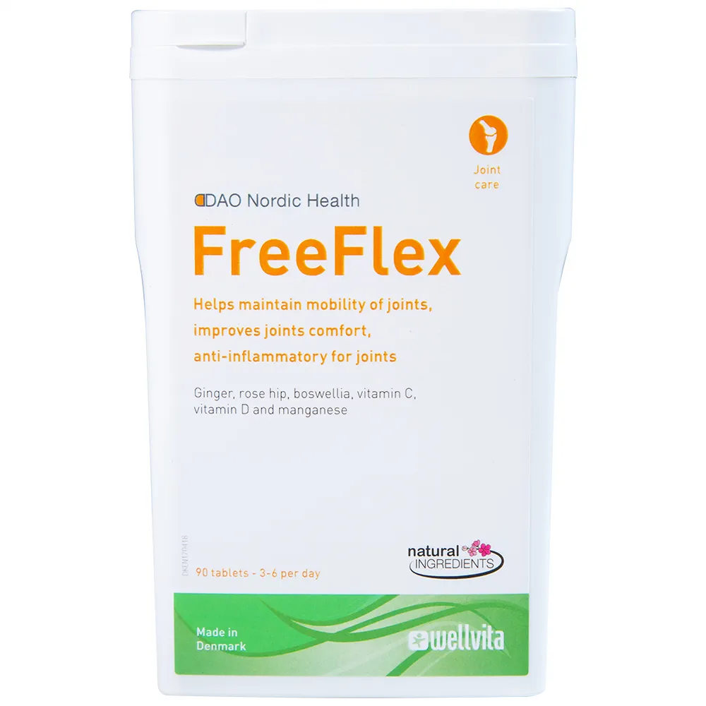 VIÊN UỐNG CHỐNG VIÊM KHỚP, HẠN CHẾ THOÁI HÓA KHỚP FREE FLEX DAO NORDIC 90V
