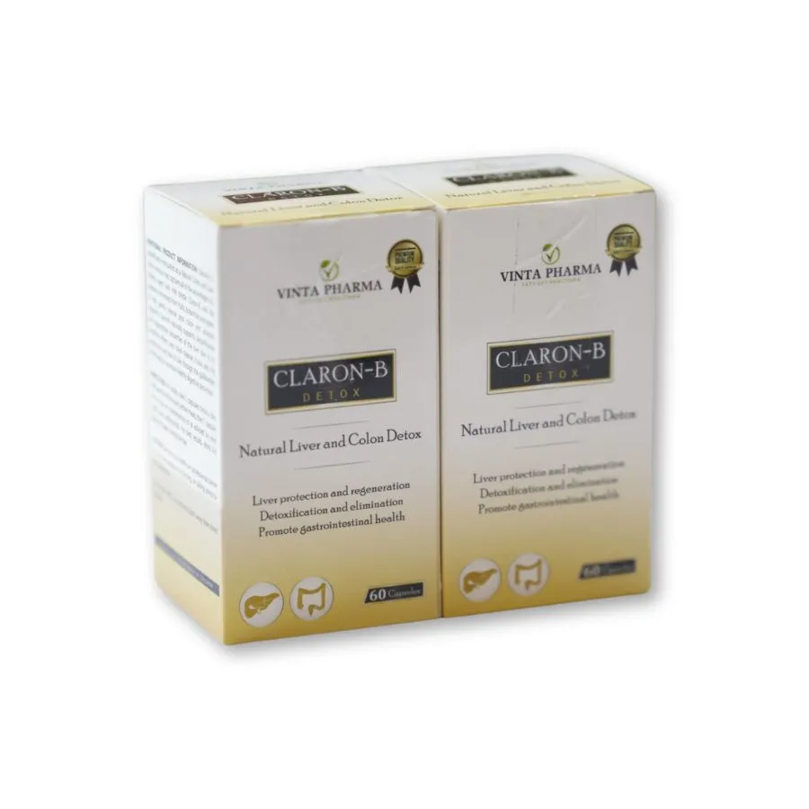 Viên uống Claron-B giải độc, hạ men gan, thanh lọc cơ thể (Hộp 60 viên)