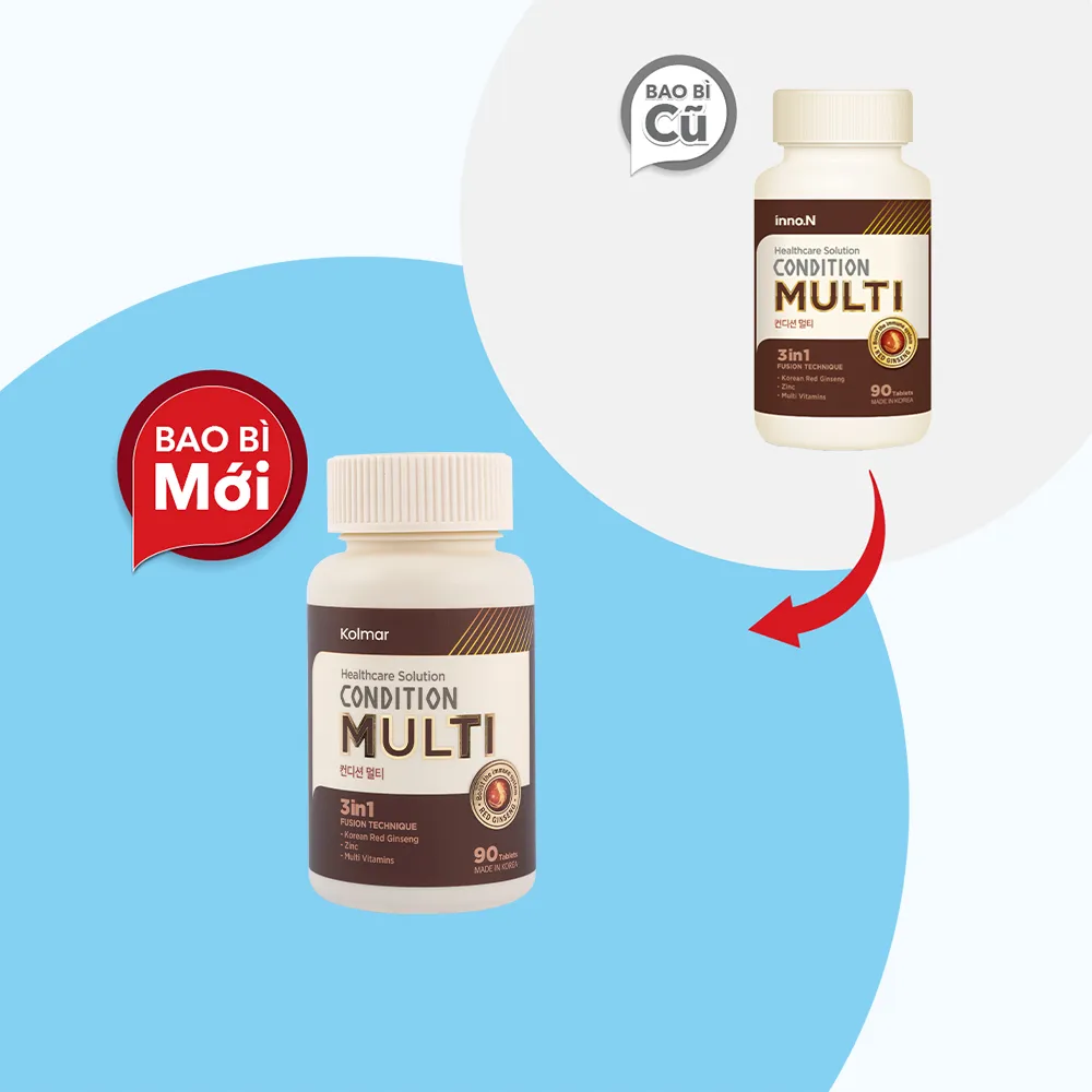 Viên uống Condition Multi (hộp 90 viên) giúp tăng đề kháng và giảm mệt mỏi 4