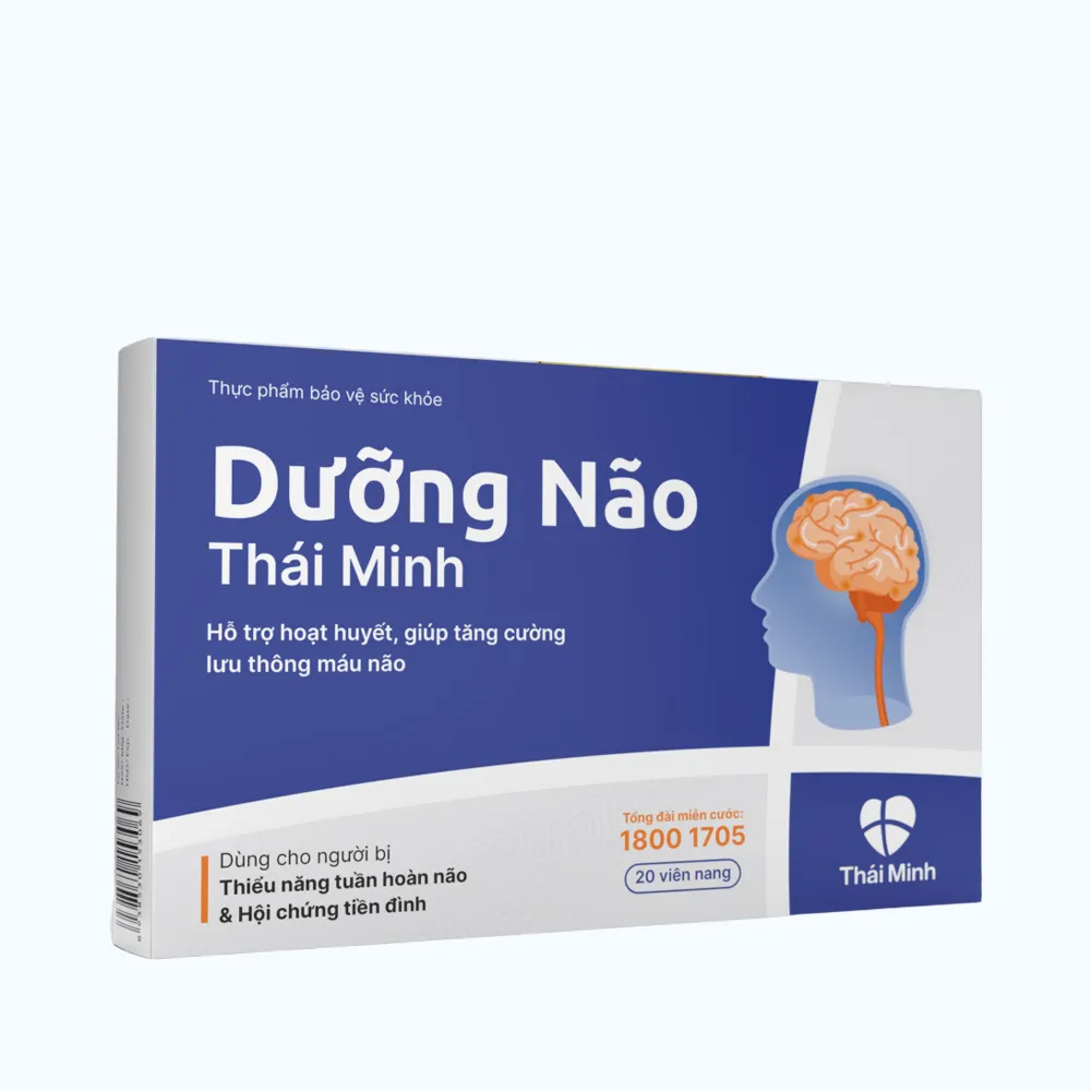 Viên uống Dưỡng Não Thái Minh (Hộp 20 viên) giúp hỗ trợ hoạt huyết bổ não 3
