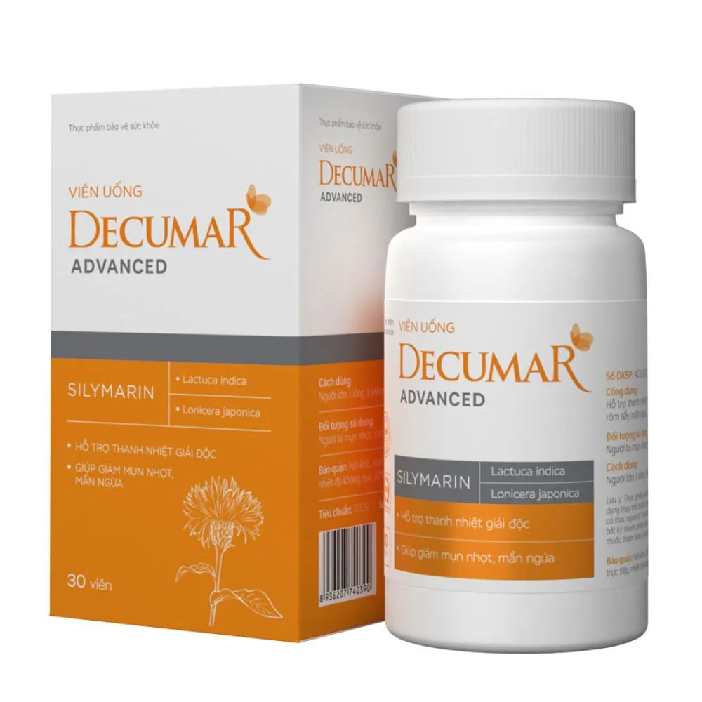 Viên uống Decumar Advanced hỗ trợ giảm mụn (30 viên) 2
