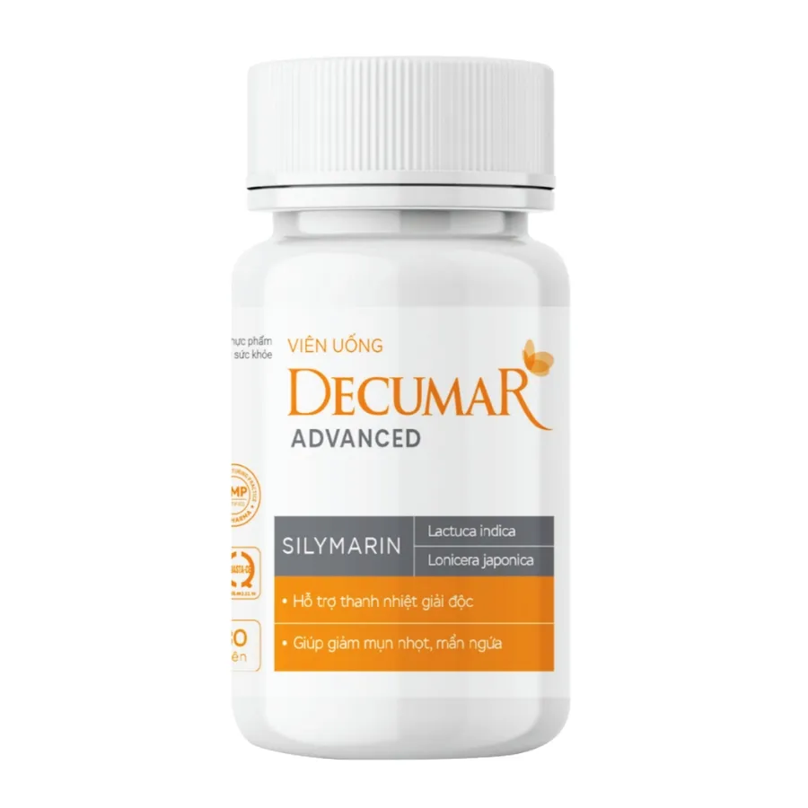 Viên uống Decumar Advanced hỗ trợ giảm mụn (30 viên) 3