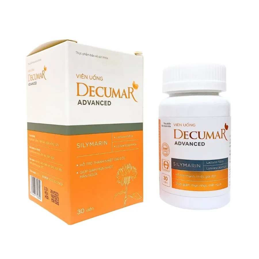 Viên uống Decumar Advanced hỗ trợ giảm mụn (30 viên) 4