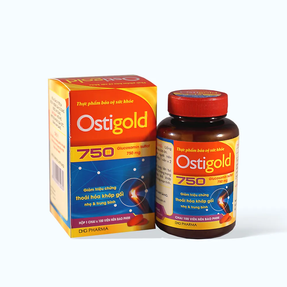 Viên uống DHG Ostigold 750 (Hộp 100 viên) giúp hỗ trợ xương khớp